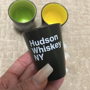 NIB Hudson New York Whiskey ceramic shot glasses (3)